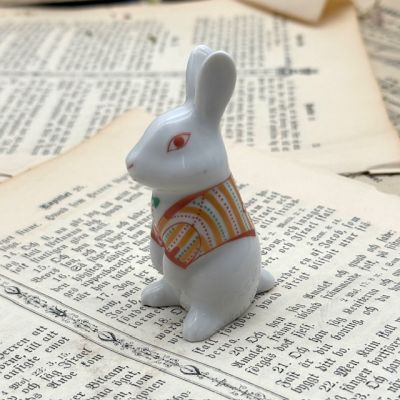 Статуэтка ИФЗ Кролик Хвостик 8 см фарфор