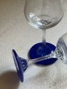 Бокал для вина на синей ножке 200 мл хрусталь Италия