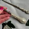 Крючок для кодлера серебро и сталь 18 см Англия 19 век уценка