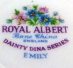 Чайная пара Royal Albert Dainty Dina, Emily 1966