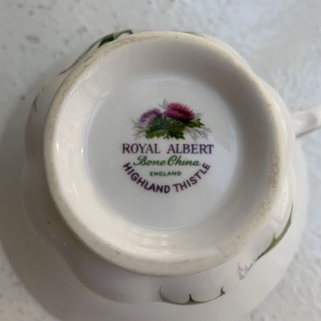 Чайная пара Royal Albert Highland Thistle 200 мл Чертополох Англия 