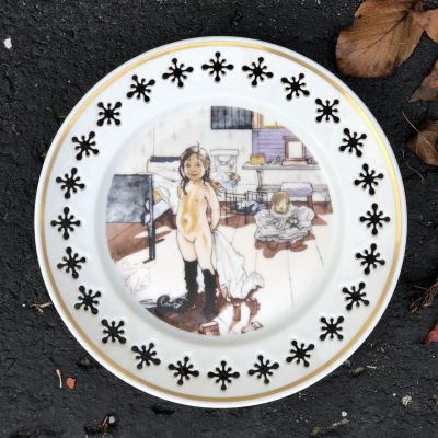 Тарелка Carl Larssons Мотив № 2 22 см фарфор Дания