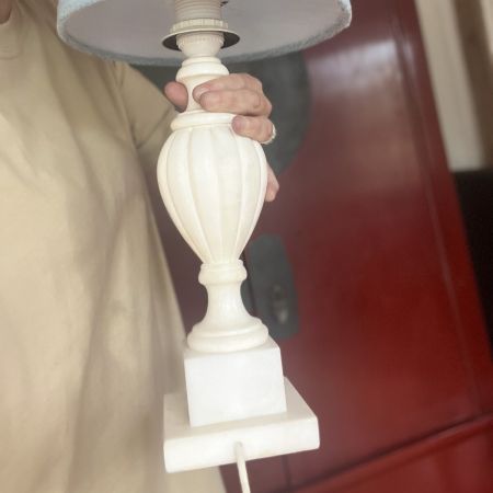 Лампа настольная 36 см мрамор
