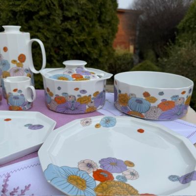 Супница терринница Rosenthal Polygon Patras 1,6 л 1960-1970 гг фарфор Германия