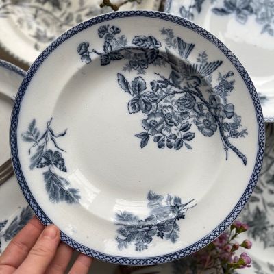 Тарелка глубокая Gustafsberg Wexio 25 см Швеция синий