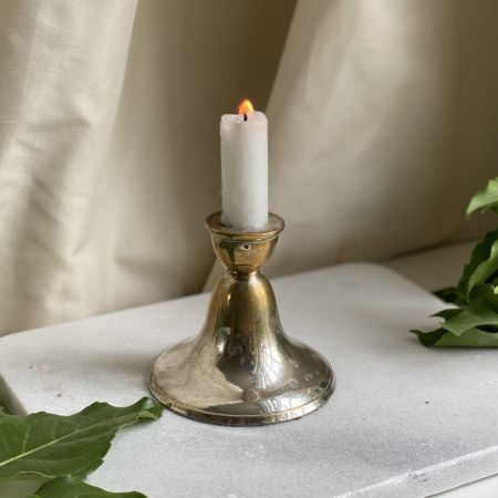 Подсвечник на одну свечу 9,5 см серебрение по латуни Швеция