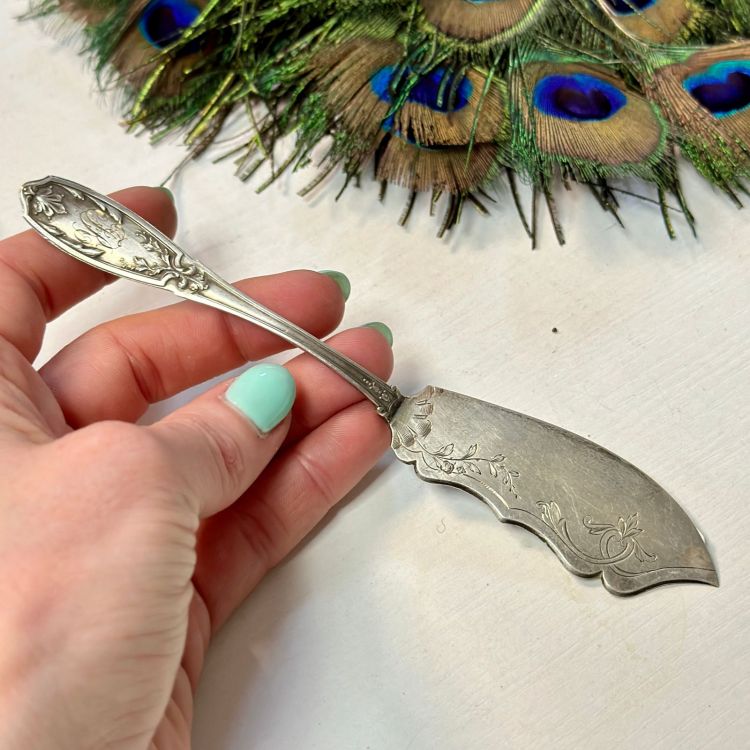 Нож для икры 16 см серебро 