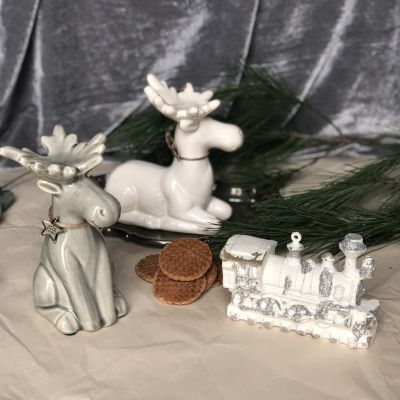 Елочное украшение Паровозик пластик