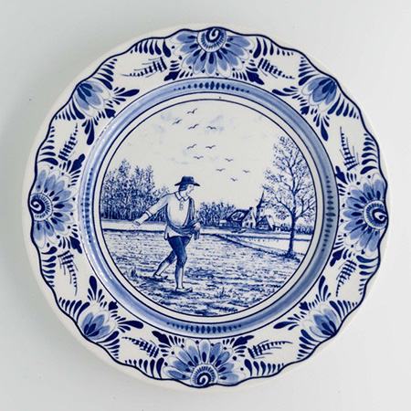 Блюдо тарелка Delft ручная роспись 