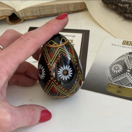 Яйцо декоративное Ukrainian Franklin Mint Украинское
