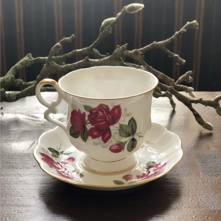 Кофейная пара Дикая роза Royal Ascott, Англия