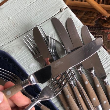 Набор столовых вилок и ножей Viking сталь 