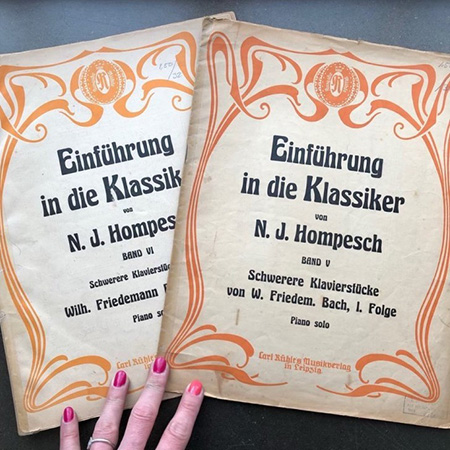 Старые ноты N.J.Hompesch тома V и VI набор 2 шт.
