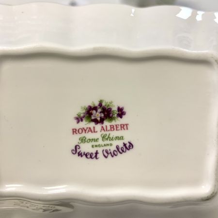 Розетка прямоугольная Royal Albert Sweet Violets 13 см Англия 