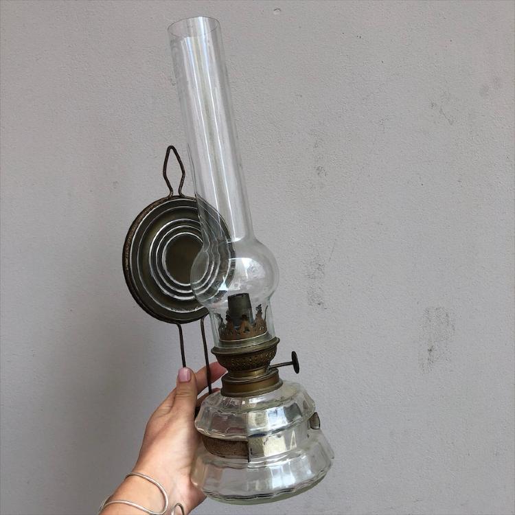 Лампа масляная с латунными деталями