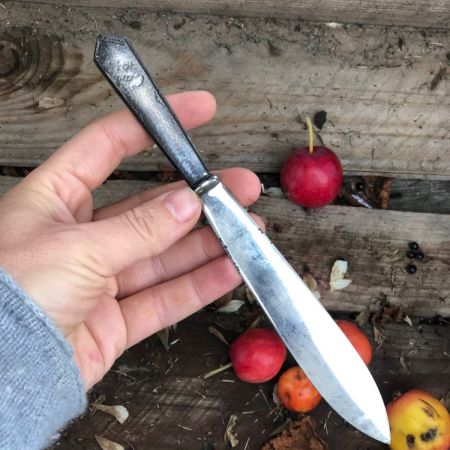 Нож для бумаги 19 см мельхиор с гравировкой