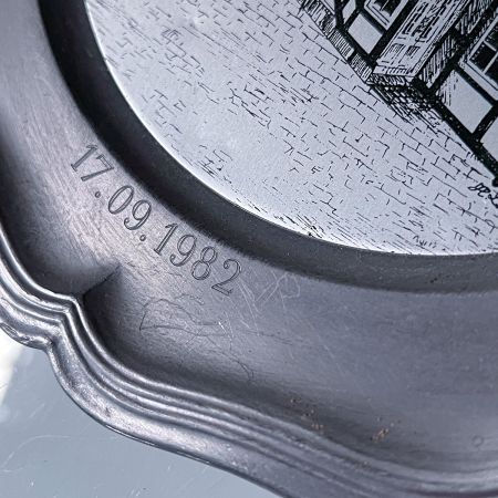 Тарелка Rietberg 22 см олово Германия