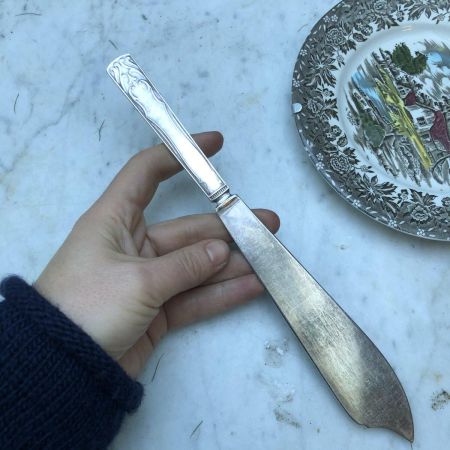 Лопатка нож 25 см мельхиор
