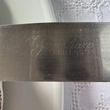 Нож столовый 24 см сталь бакелит Франция