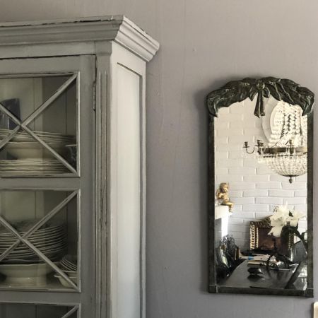 Зеркало 34х69 см в бронзовой раме модерн