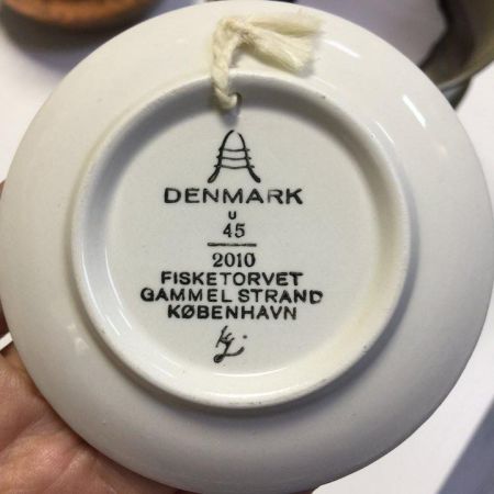Миска блюдце тарелка мини 8 см Дания