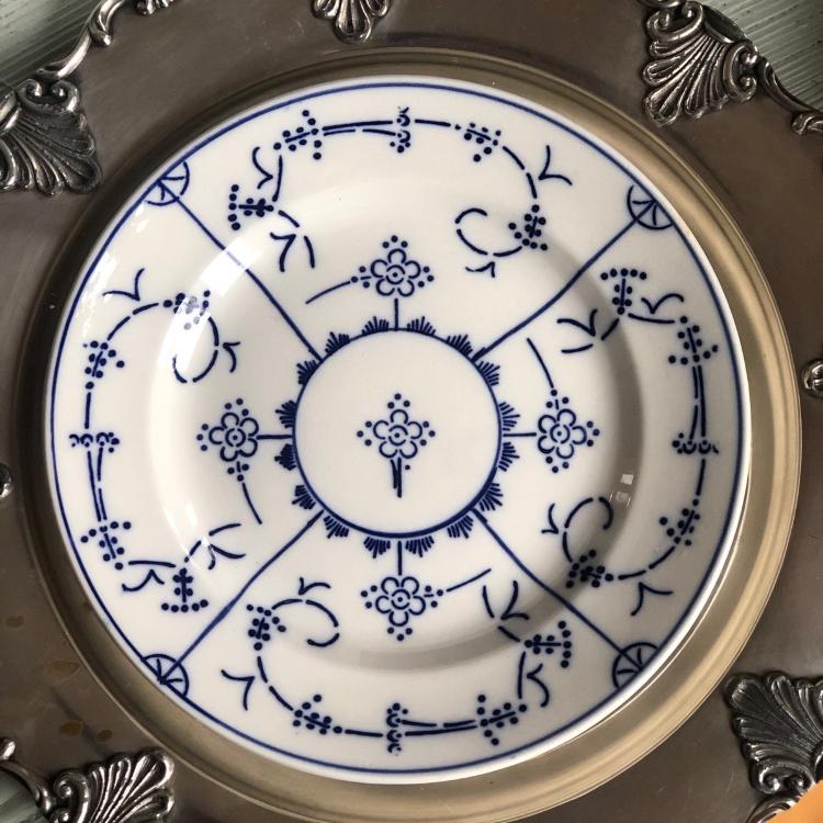 Тарелка  Indisch Blau 22 см без клейма