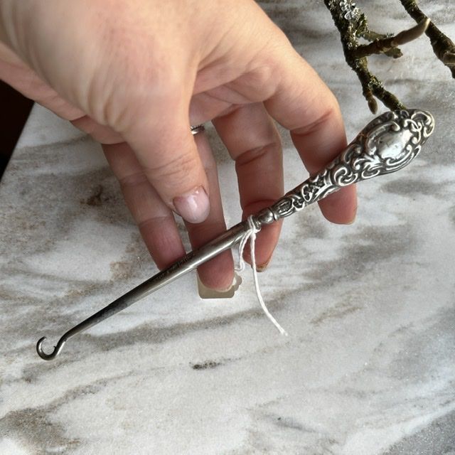 Крючок для кодлера серебро и сталь