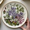 Тарелка 27 см Franklin porcelain Wedgwood Flowers of the Year Январь
