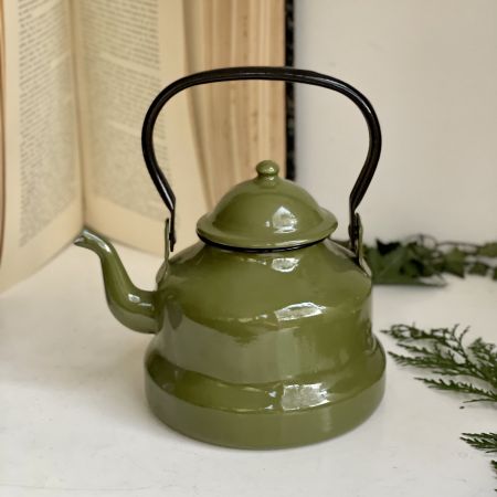 Чайник эмалированный 1,2 л зеленый