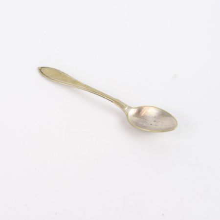 Ложка кофейная латунь серебрение 11 см Nysilm