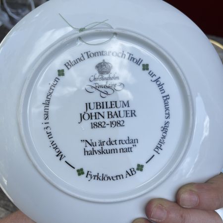 Тарелка John Bauer Cristineholm Porcelaine 19 см Швеция