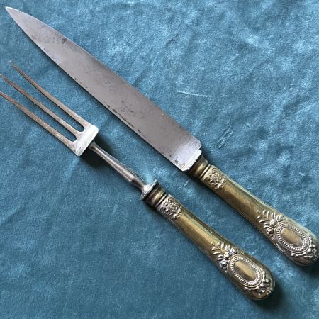 Нож и вила набор сервировочный в коробке Франция