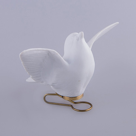 Белая птица фарфор держатель для бумаг