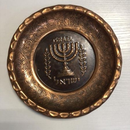 Тарелка панно Израиль Менора 16 см 