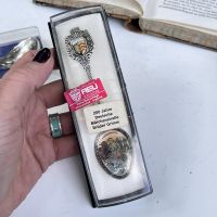Ложка сувенирная Золушка 12 см мельхиор серебрение Германия