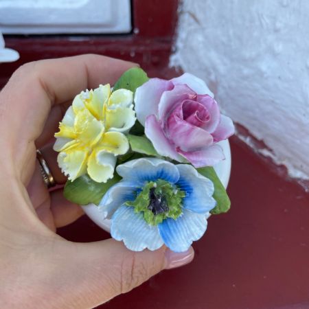 Статуэтка Цветы 5 см Lea Horals Staffordschire Англия 