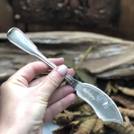 Нож рыбный серебрение 