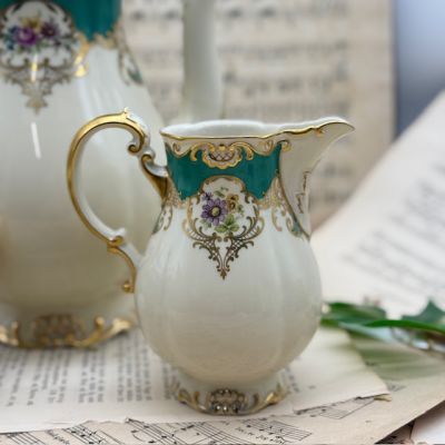 Чайник молочник сахарница Konigl pr. Tettau набор 3 предмета Германия