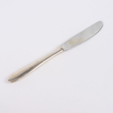 Нож 19 см клинок сталь ручка мельхиор