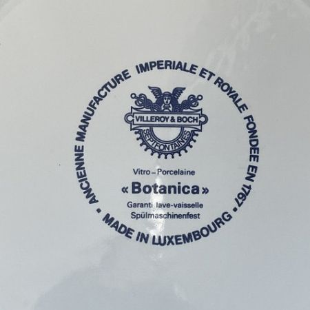 Тарелка Anthemis Botanica 24 см ВиллеройБох c корешком синее клеймо