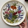 Тарелка 27 см Franklin porcelain Wedgwood Flowers of the Year Апрель