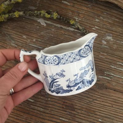 Молочник сливочник 200 мл «Old Chelsea» Furnivals, Англия трещинка