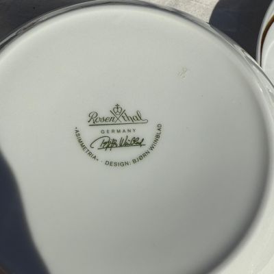 Подставка для яйца Rosenthal Asimmetria Studio linie золочение 12 см Германия