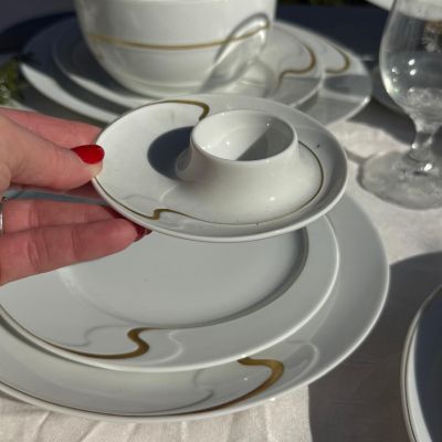 Подставка для яйца Rosenthal Asimmetria Studio linie золочение 12 см Германия