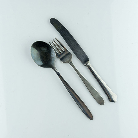Вилка ложка столовая нож столовый набор 3 предмета
