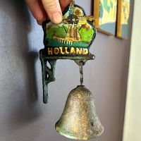 Колокольчик настенный 19 см металл Голландия