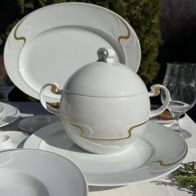 Супница Rosenthal Asimmetria 2 л Studio linie золочение Германия