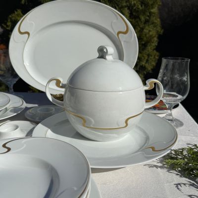 Супница Rosenthal Asimmetria 2 л Studio linie золочение Германия