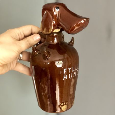Бутылка 600 мл в форме Собаки, керамика