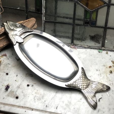 Блюдо рыба 57 см металл